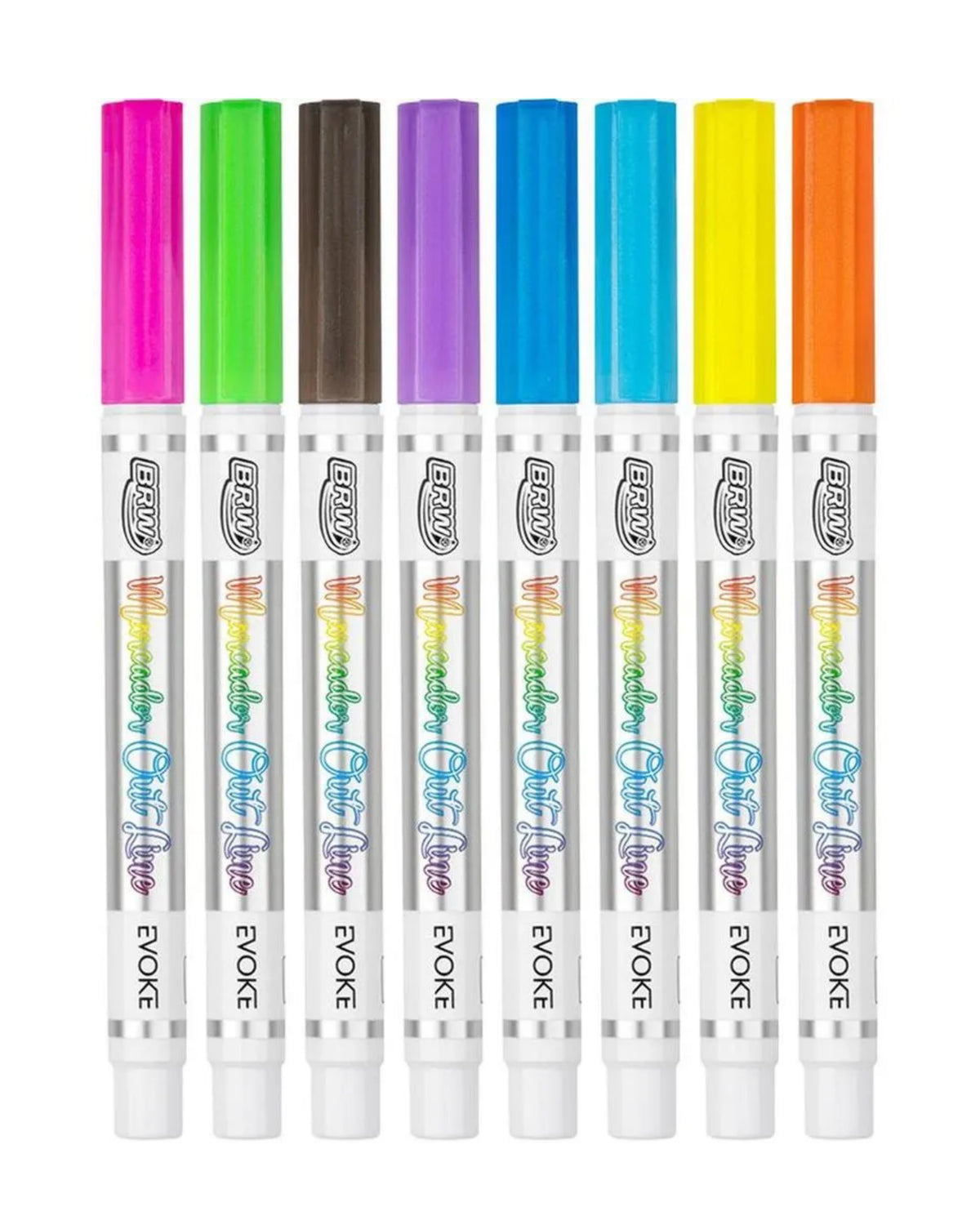 Marcador Artístico - BRW - Outline - Estojo c/ 8 Cores
