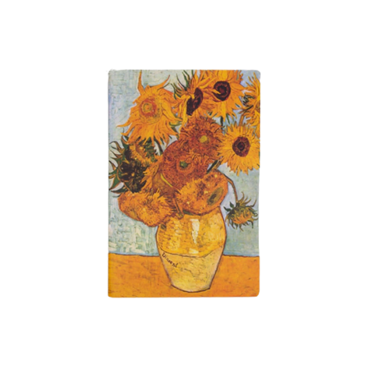 Bullet Journal - Folk Books - Vaso com 12 Girassóis - Sem Pauta - 9 x 13,5cm - 64Fls