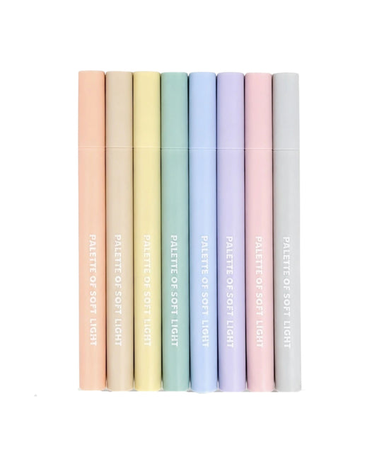 Marca Texto - Palette of Soft Light - Estojo c/ 8 Cores