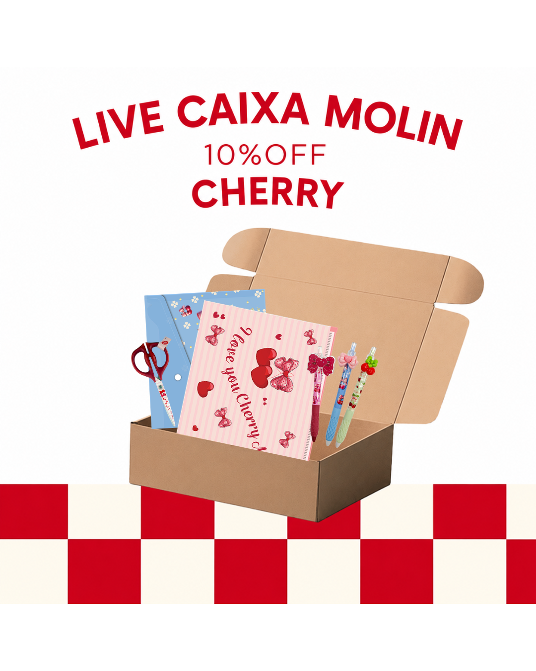 Caixa Molin - Papelaria Unicórnio + Molin - 10% OFF - Live
