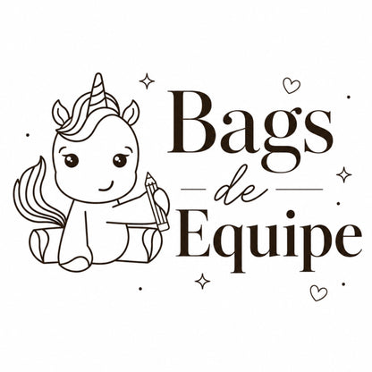Bags da Equipe - Papelaria Unicórnio - frente