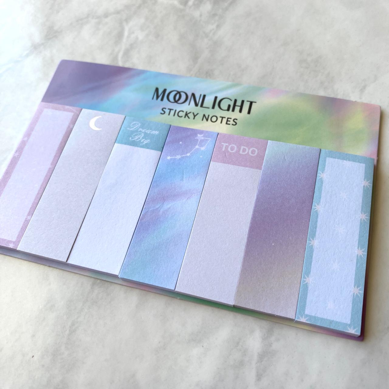 Marca Páginas - Plast Cover - Moonlight Kit c/ 7 Bl 30 Fl