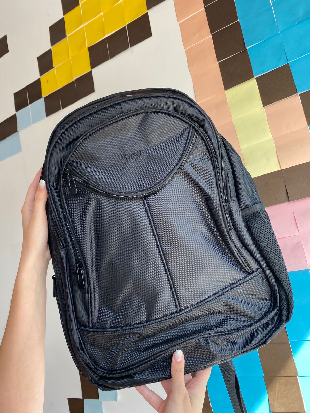 PEQUENO DEFEITO - Mochila - BRW - c/ Compartimento para Notebook Poliéster Preta