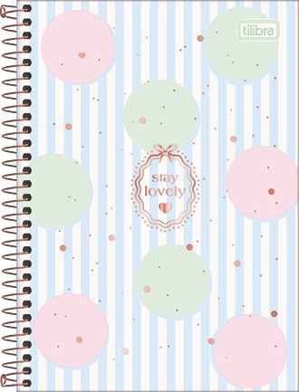 Caderno A5 - Tilibra - Soho - 80 Folhas - Nova Coleção - lateral