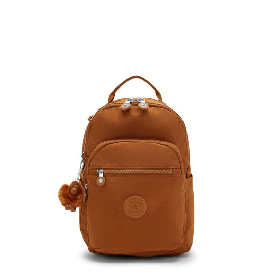 Mochila - Kipling - Seoul S - Stylish Mokka - frente