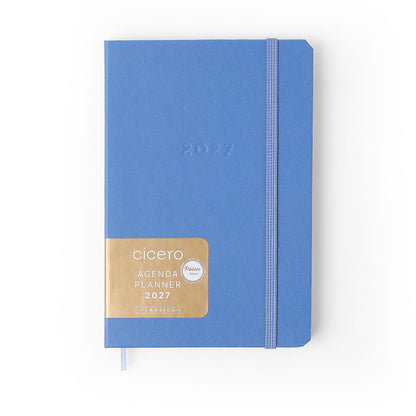Agenda Planner 2027 - Cícero - Clássica Azul Celeste - Semanal 14x21