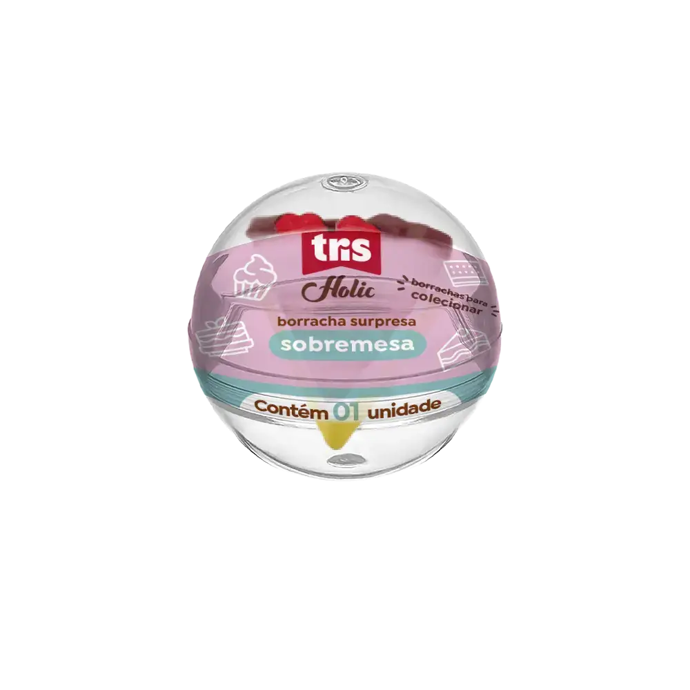 Borracha Surpresa - Tris - Holic Docinhos - Sobremesas - Modelos Sortidos - detalhe
