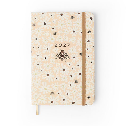 Agenda Planner 2027 - Cícero - Melissa Mini Bloomy Manteiga - Semanal 14x21