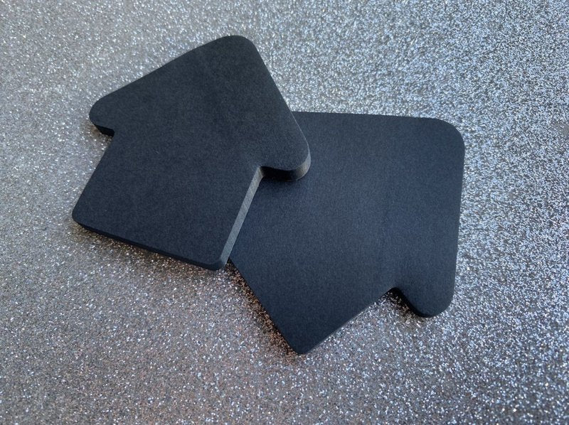 Bloco Adesivo Preto BRW Seta - lateral