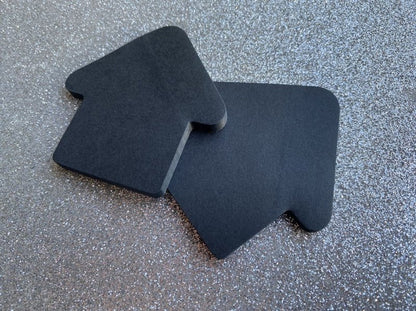 Bloco Adesivo Preto BRW Seta - lateral