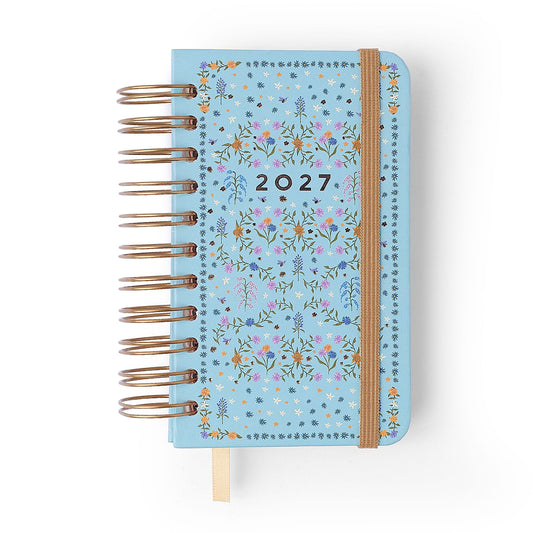 Agenda Planner Wire-o 2027 - Cícero - Relicário Botânica - Diária 9x15,5