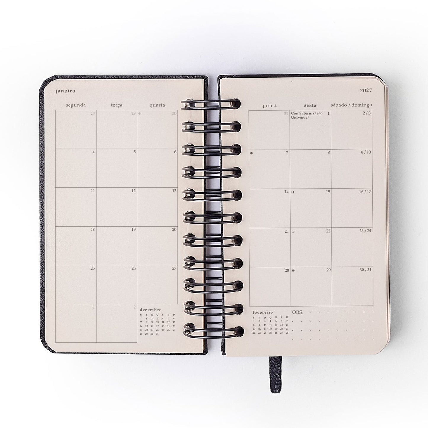 Agenda Planner Wire-o 2027 - Cícero - Petit Amor - Diária 9x15,5