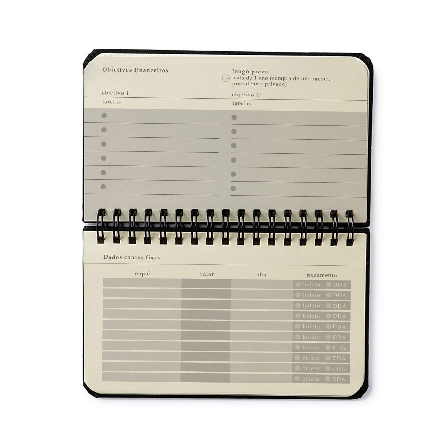 Agenda Planner Wire-o 2027 - Cícero - Petit Amor - Semanal Office 15,5x9