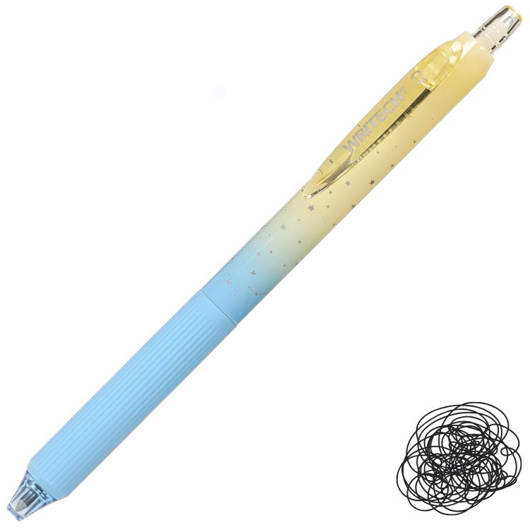 Caneta Gel Retrátil Nebula Writech 0.7mm Tinta Preta W-0163
