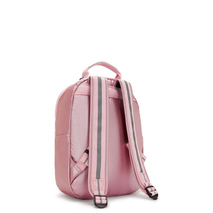 Mochila Kipling Seoul S Rosa Bronze Pink Met