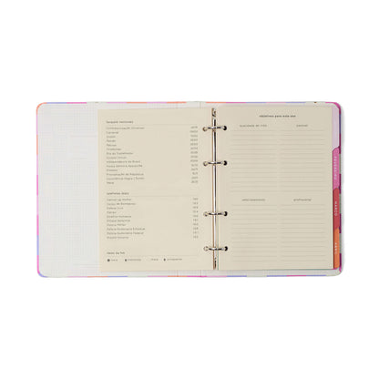 Agenda Planner Argolado 2027 - Cícero - Melissa Mini Bloomy Pistache - Semanal Notas A5