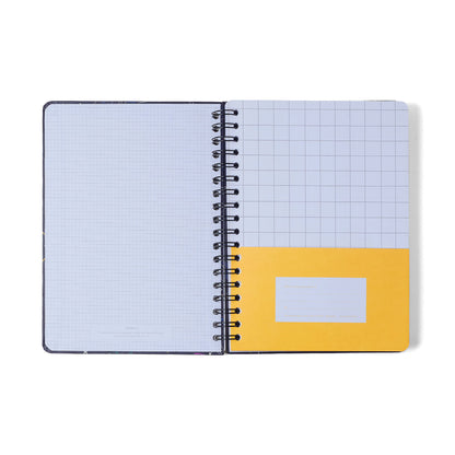 Caderno Espiral - Cícero - Melissa Mini Bloomy Chocolate - Pautado 17x24 10 Matérias 160 Fls