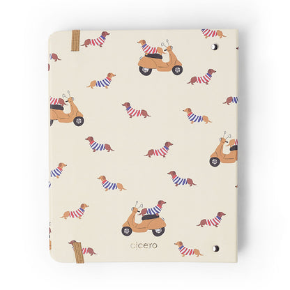 Caderno Criativo Argolado Office Duo - Cícero - Petit Lambreta - Pautado & Pontado A5