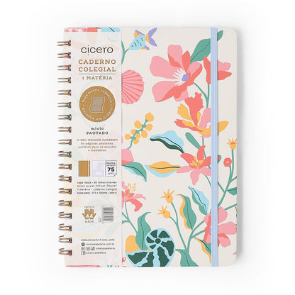 Caderno Espiral - Cícero - Noronha Atalaia - Pautado 17x24 1 Matéria 80 Fls - imagem 6