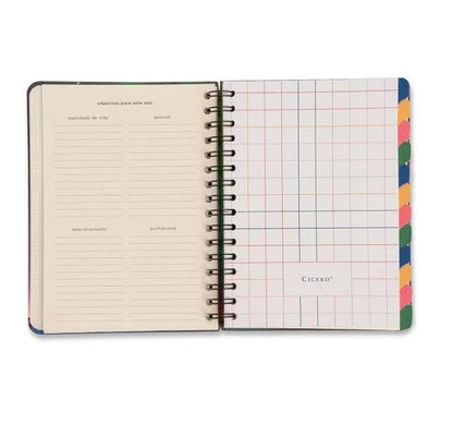 Planner Wire-o Permanente - Cícero - Clássica Café A5