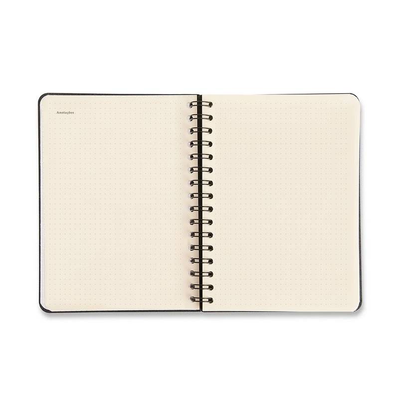 Planner Wire-o 2026 - Cícero - Melissa - Semanal Anotações A5 - Color Bloomy