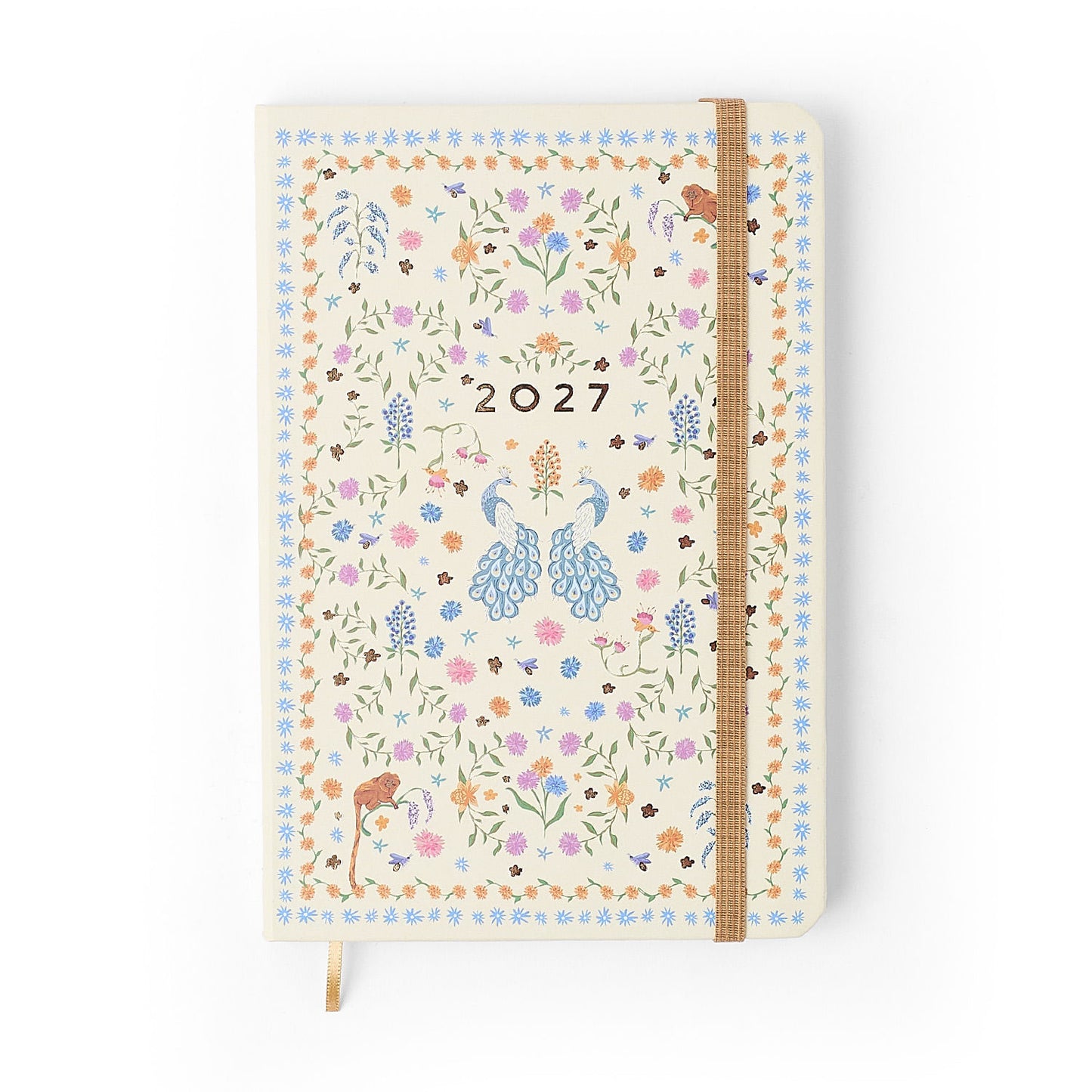 Agenda Planner 2027 - Cícero - Relicário Realeza Off White - Semanal Anotações 14x21