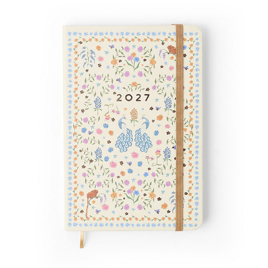 Agenda Planner 2027 - Cícero - Relicário Realeza Off White - Semanal Anotações 14x21