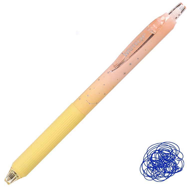 Caneta Gel Retrátil Nebula Writech 0.7mm Tinta Azul W-0163