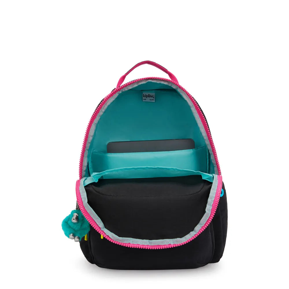 Mochila - Kipling - Seoul - Black Fun C