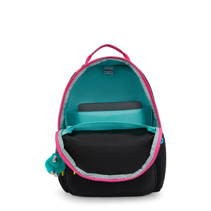 Mochila - Kipling - Seoul - Black Fun C