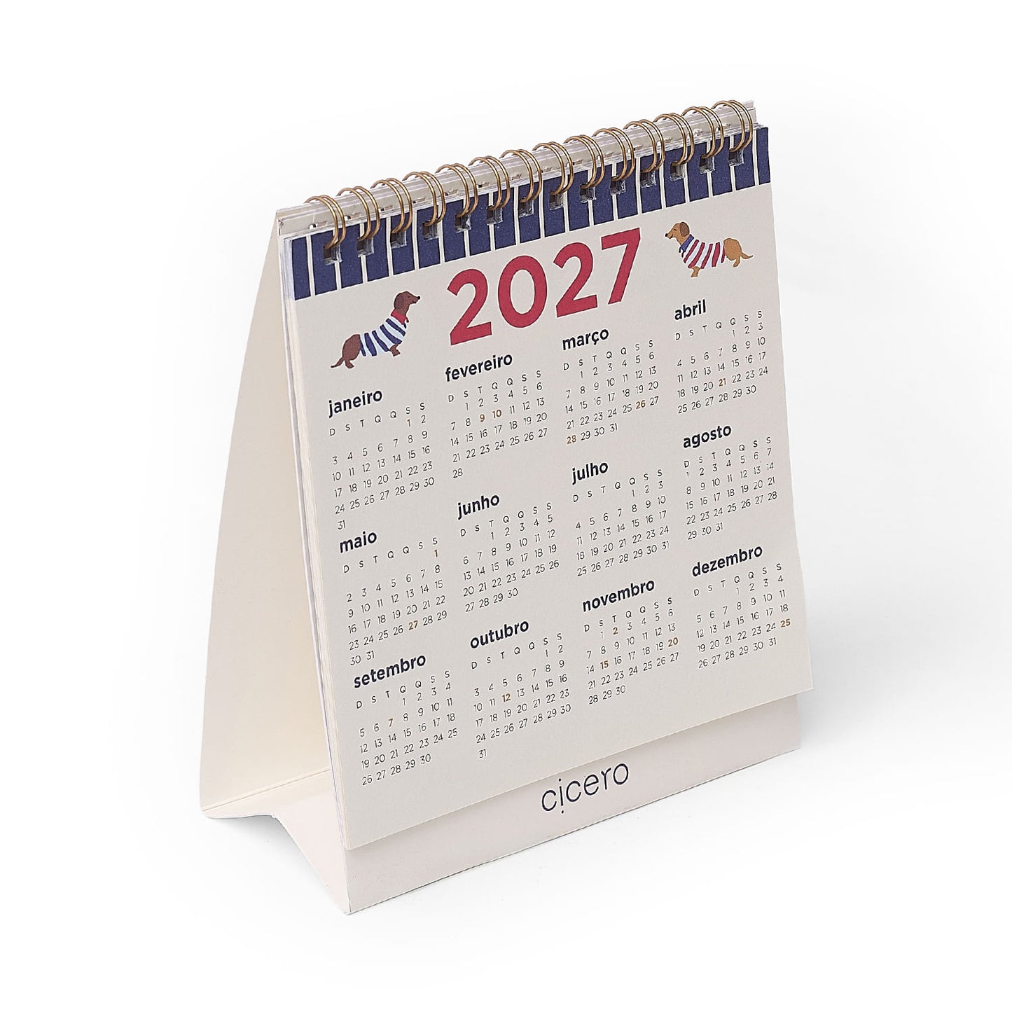 Calendário de Mesa 2027 - Cícero - Petit - 13x15