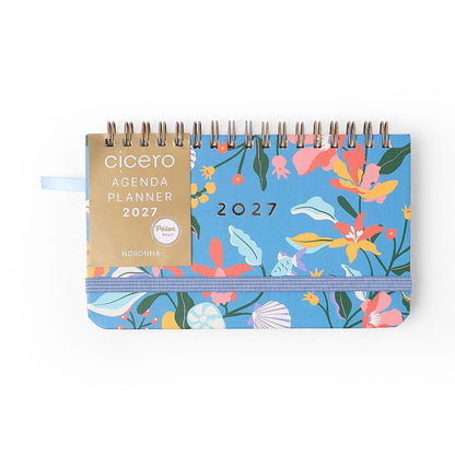 Agenda Planner Wire-o 2027 - Cícero - Noronha Baia do Sancho - Semanal Office 15,5x9