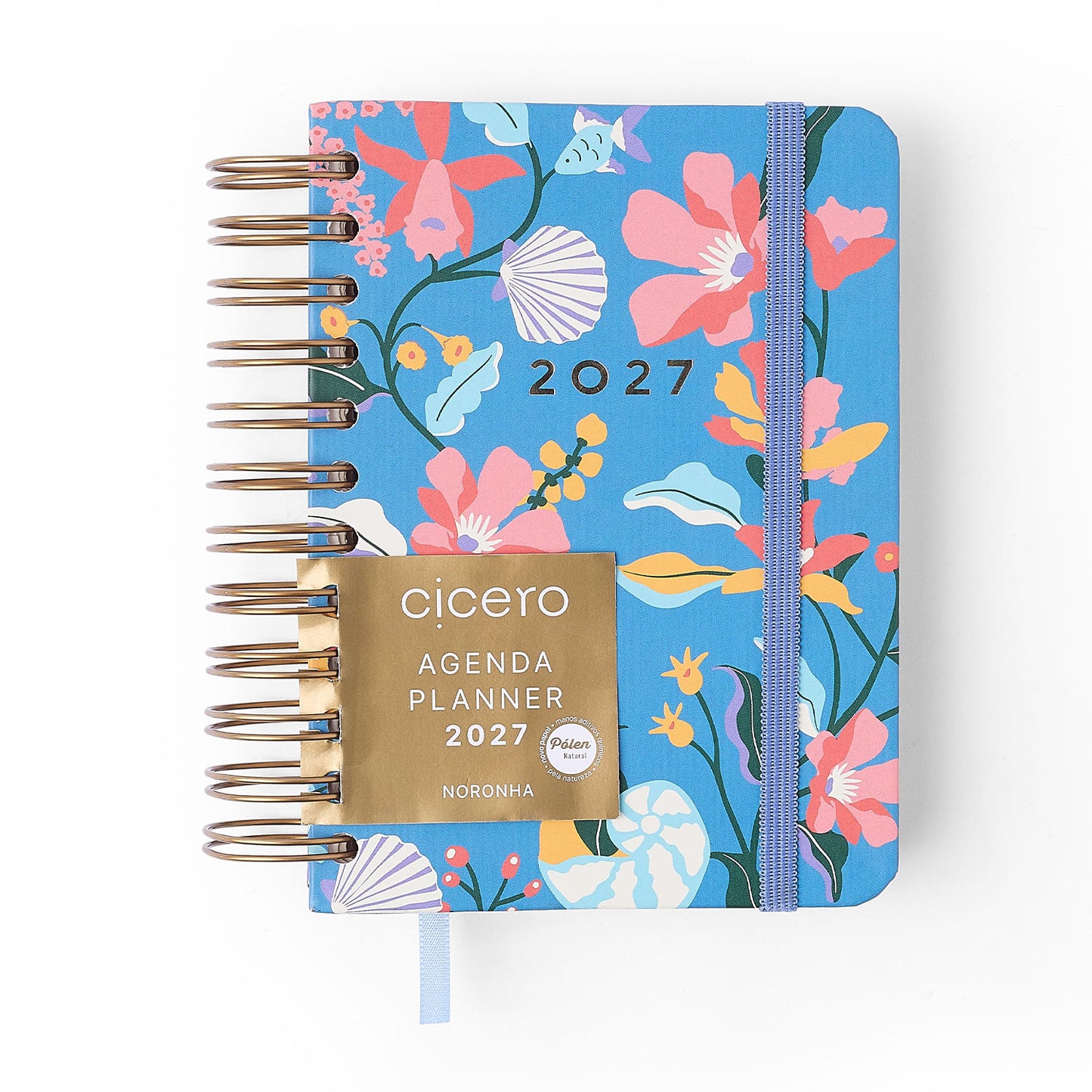 Agenda Planner Wire-o 2027 - Cícero - Noronha Baia do Sancho - Diária 11,5x16