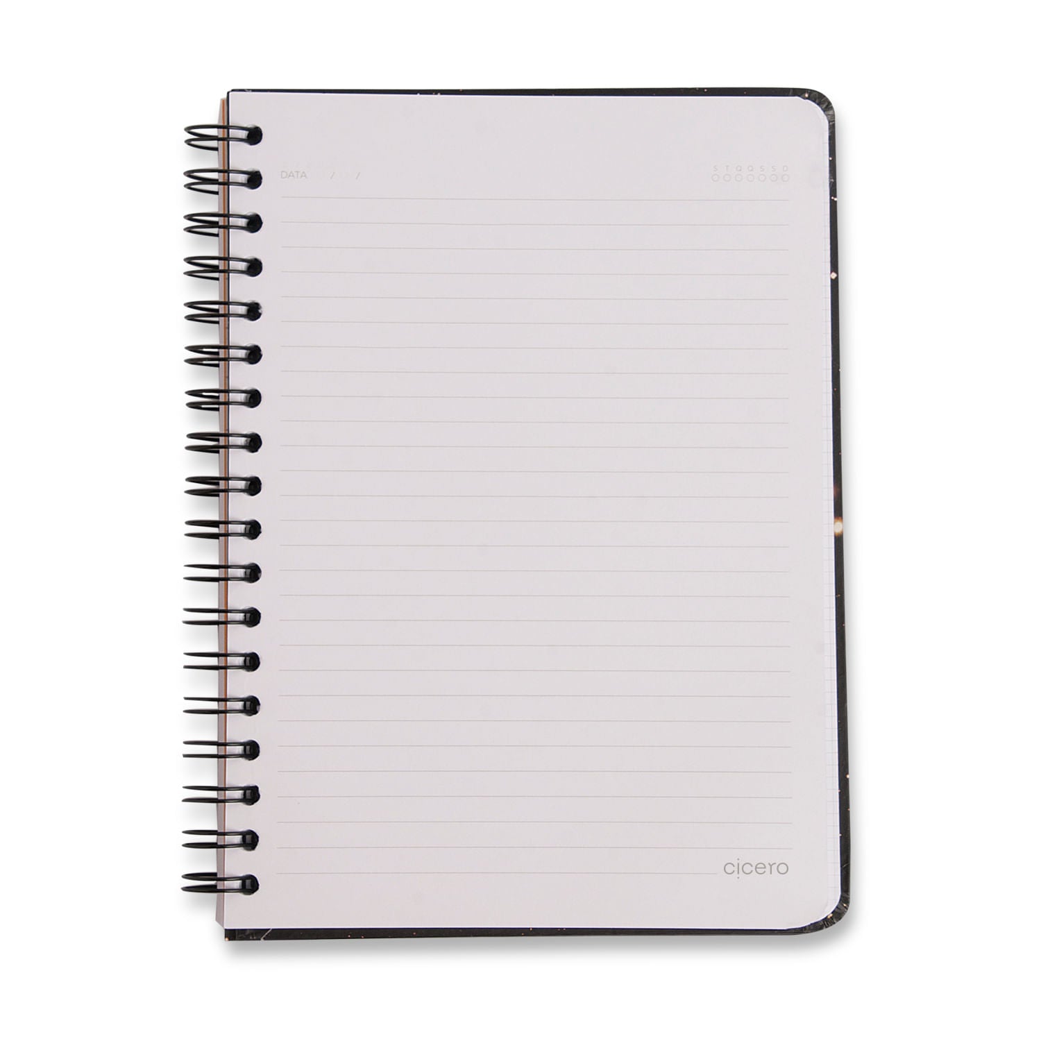 Caderno Espiral - Cícero - Petit Lambreta - Pautado 17x24 1 Matéria 80 Fls - verso