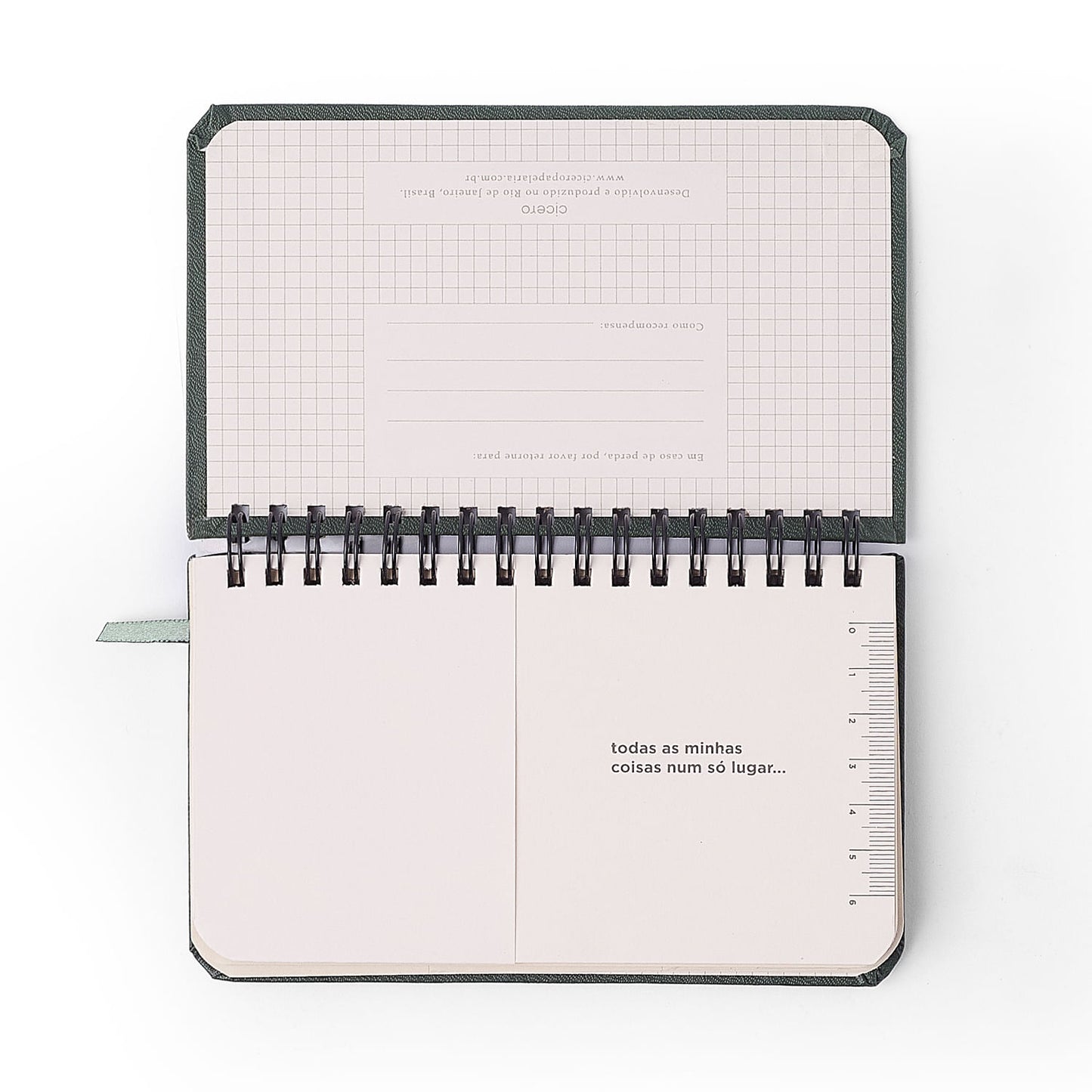 Agenda Planner Wire-o 2027 - Cícero - Relicário Realeza Off White - Semanal Office 15,5x9