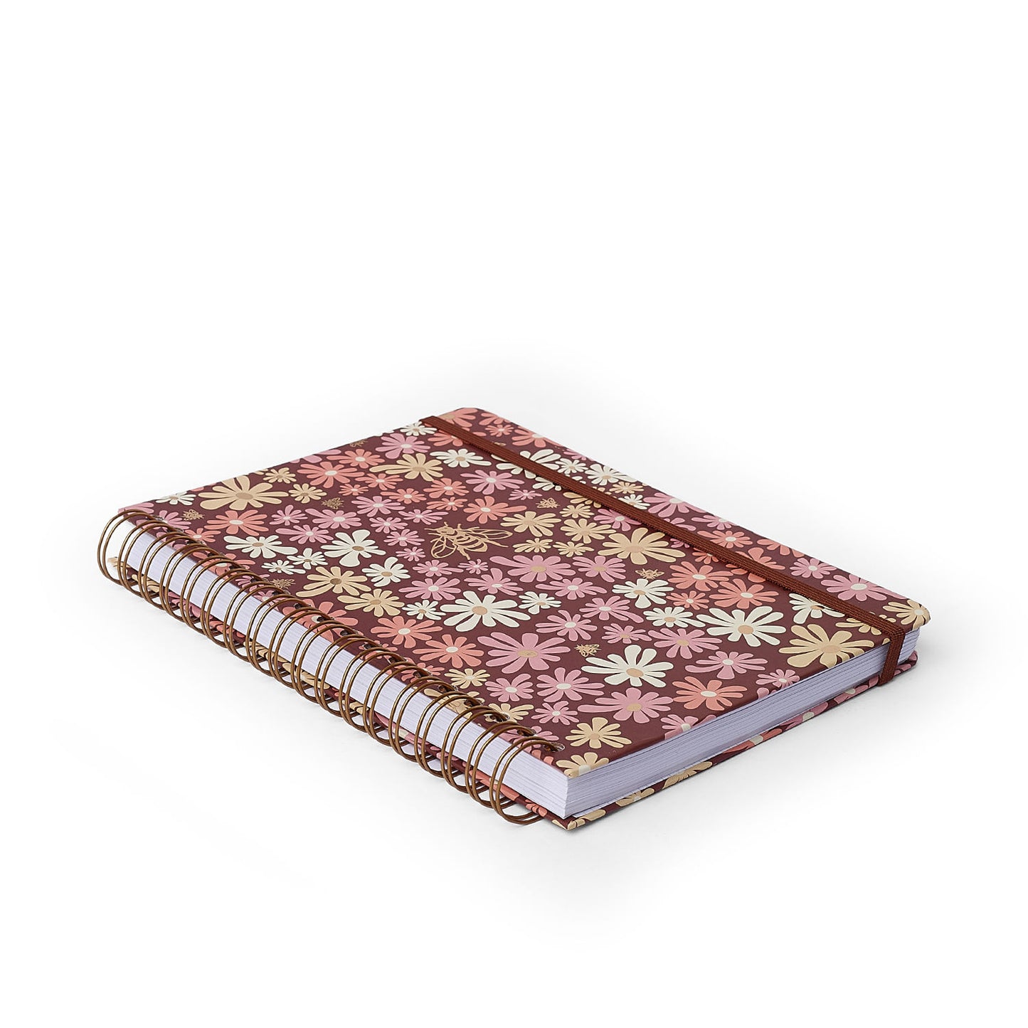 Caderno Espiral - Cícero - Melissa Mini Bloomy Chocolate - Pautado 17x24 10 Matérias 160 Fls