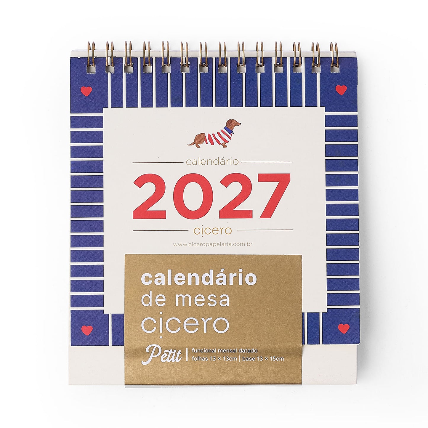 Calendário de Mesa 2027 - Cícero - Petit - 13x15