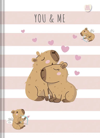 Caderno Brochura Animativa Capycuties 160 Folhas
