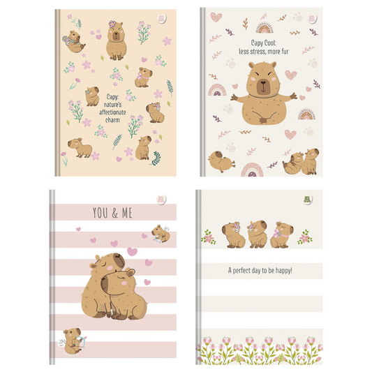 Caderno Brochura Animativa Capycuties 160 Folhas