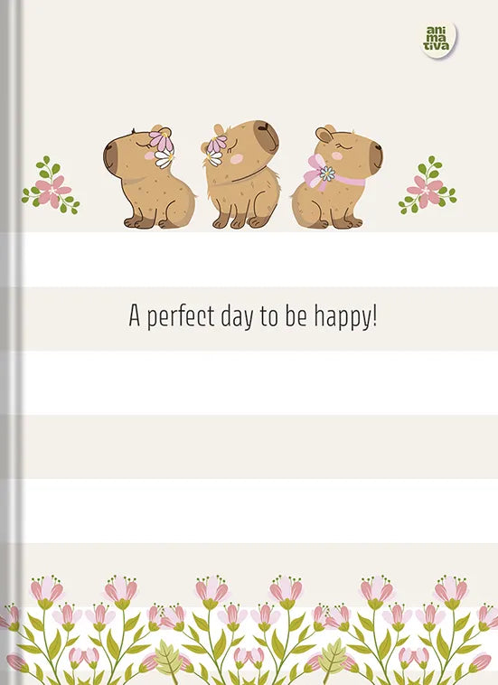 Caderno Brochura Animativa Capycuties 160 Folhas