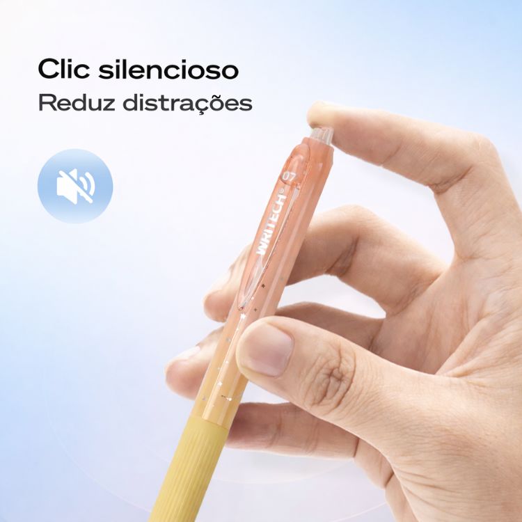 Caneta Gel Retrátil Nebula Writech 0.7mm Tinta Azul W-0163
