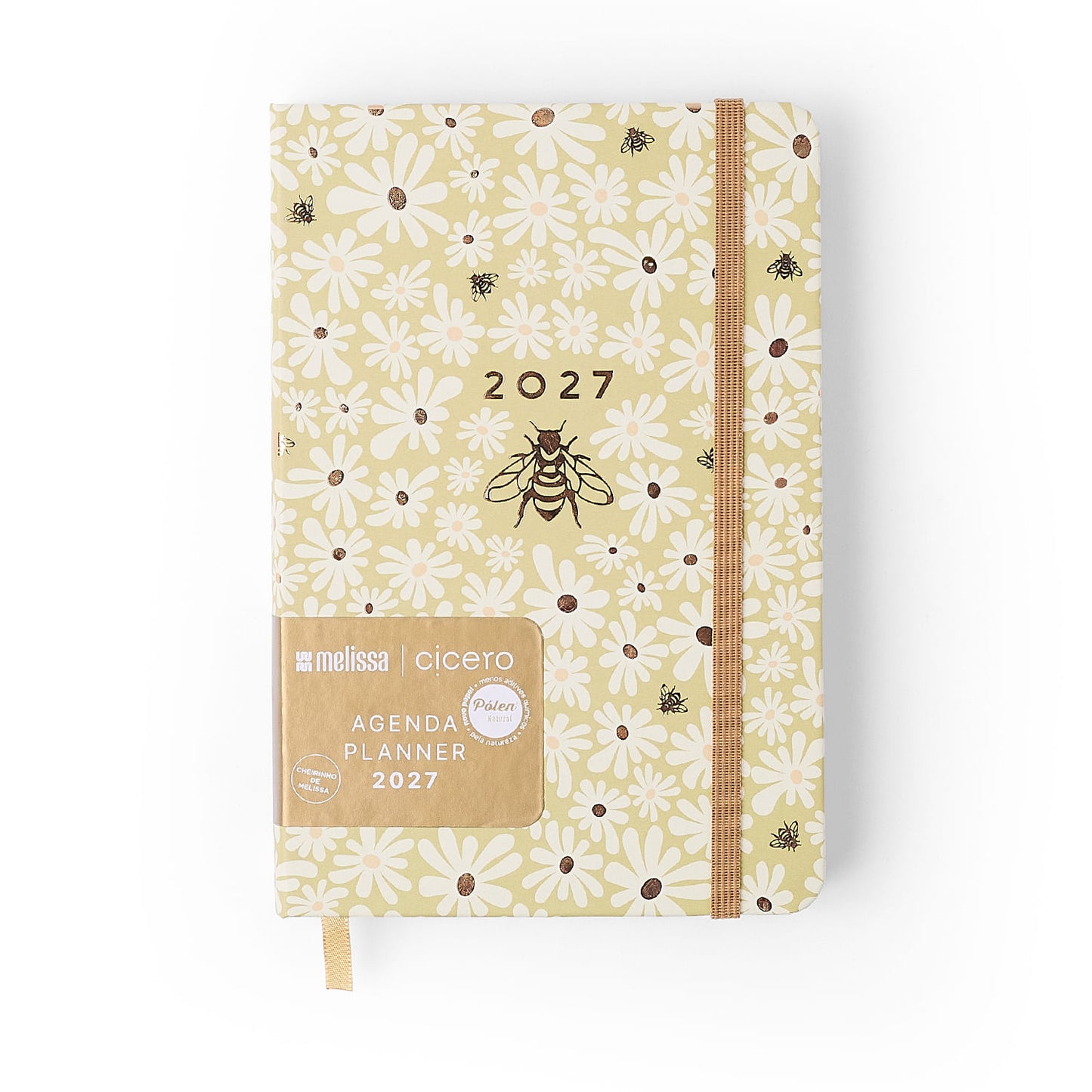 Agenda Planner 2027 - Cícero - Melissa Mini Bloomy Pistache - Diária 14x21