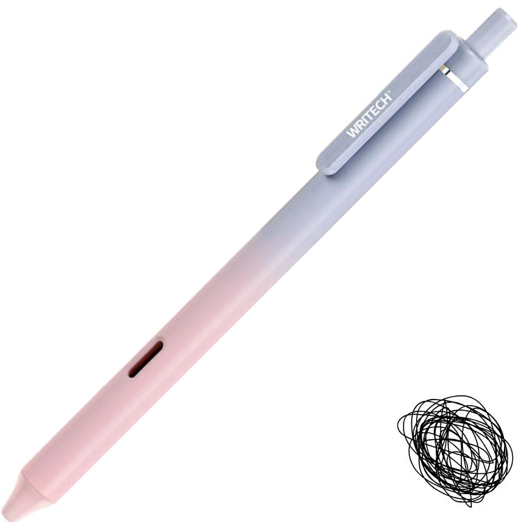 Caneta Gel Retrátil Writech Gradient 0.7mm Tinta Preta W-0171