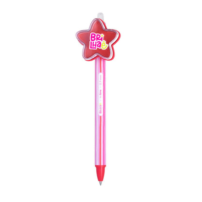 Caneta Gel Apagável + Lip Stick - Brilhaê - Duo Flower