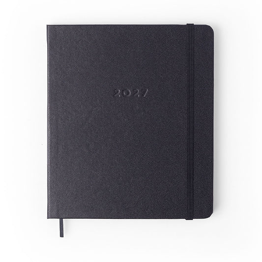 Agenda Planner 2027 - Cícero - Clássica Preta - Semanal Planejamento 17x19,5