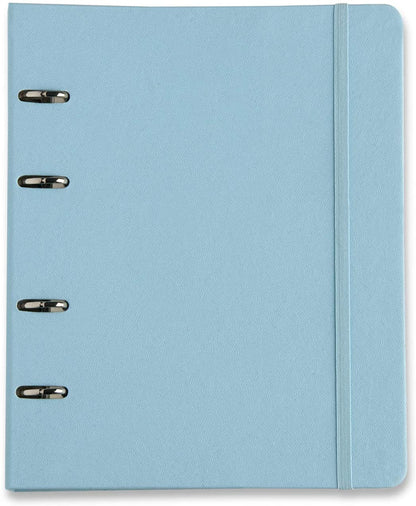 Caderno Criativo Argolado 17x24 Pautado - Cícero - Azul Pastel