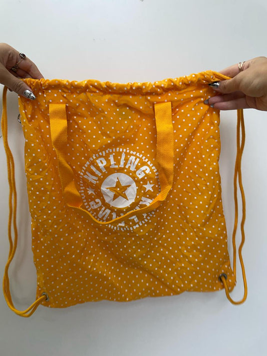 Mochila Saco - Kipling - Draw Pack - Soft Dot Yellow