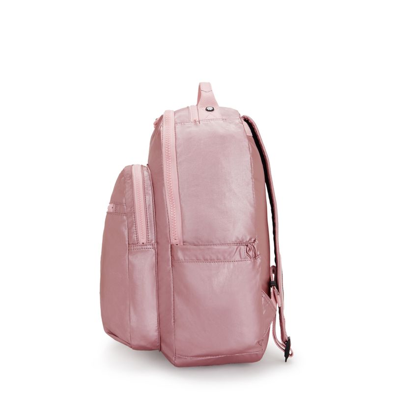 Mochila Kipling Seoul Rosa Bronze Pink Met
