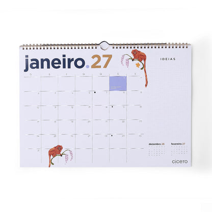 Calendário de Parede 2027 - Cícero - Relicário - A3