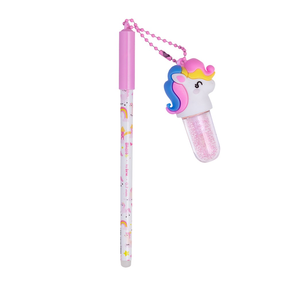 Caneta Gel Apagável + Lip Gloss - Brilhaê - Duo Charm